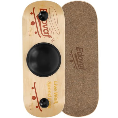 Balance Board- Gift for Adults & Kids,Wood Wobble Balance Trainer Board