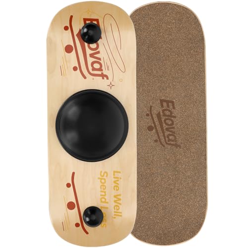Balance Board- Gift for Adults & Kids,Wood Wobble Balance Trainer Board