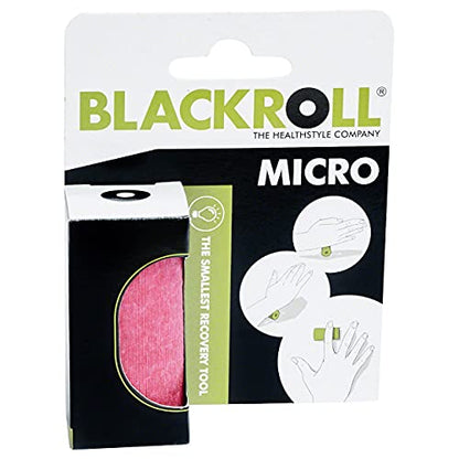 BLACKROLL - Micro Foam Roller, Small Deep Tissue Massage Tool for Feet, Hands, and Arms, Use for Travel, Exercise and Muscle Recovery and Plantar Fasciitis Relief, 6cm (2.3") x 3cm (1.2") - color: Pink