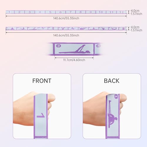 12 Loops Stretch Bands for Exercise for Home Workout