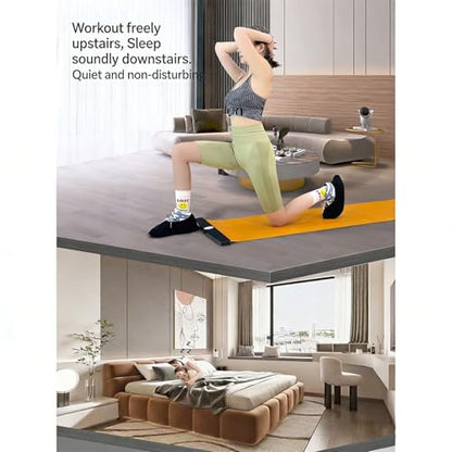 Sliders for Working Out Slide Board Mat with End Stops, Booties & Carrying Bag for Low-Impact Indoor Home Workouts Pot Training Fitness and Improve Balance Ability