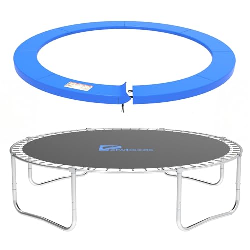 Trampoline Pad 10ft 12ft 14ft 15ft 16ft Trampoline Replacement Safety Pad, Waterproof and Tear-Resistant Safety Spring Cover Round Frame Pad, Trampoline Pad Replacement - color: Blue, size: 16FT