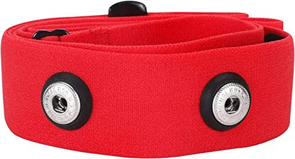 2Pack Heart Rate Monitor Replacement Chest Strap,Soft Adjustable Chest Belt Fits for Polar H7 H1 Wahoo Tickr Garmin HRM OTF Orange Theory(Pink and Red, Small)