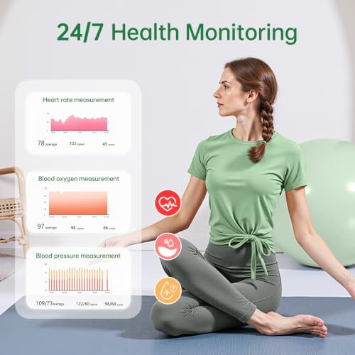 Smart Ring for Women & Men, Health Tracker Ring, Fitness Tracker Ring - color: Green, size: 6#