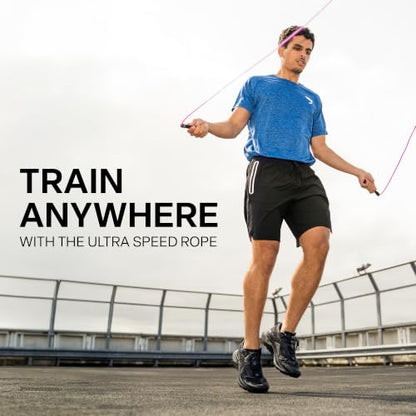 FLY Ultra Speed Skipping Rope — Premium 10ft Adjustable - color: Pink