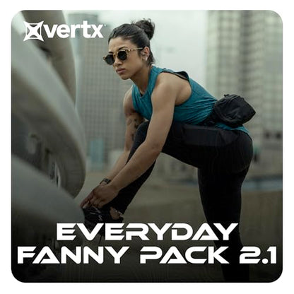 Vertx Everyday Tactical Fanny Pack 2.1-100% Nylon Fanny Pack for Men and Women with CCW-Ready Design and Rapid Access Tab - Wolf Grey - 2L - color: Wolf Grey, style: Everyday Fanny Pack 2.1