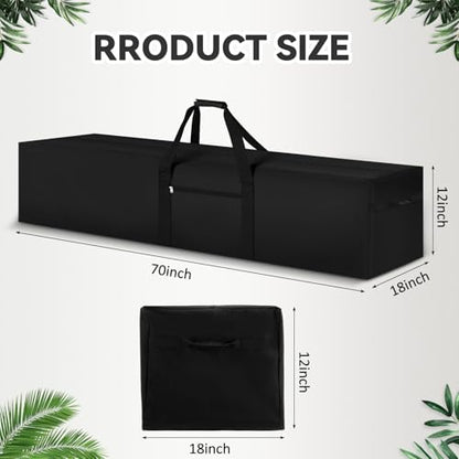 1 Pcs 70 x 18 x 12, 250 L Versatile Large Duffle Bag, Black - color: Black, size: 70 x 18 x 12 Inch, 250 L