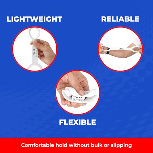 BibBoards Hydro Loop Water Bottle Strap, White - color: White