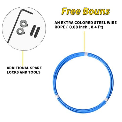 Speed Crossfit Jump Rope, easy double unders. Wire anti-entanglement. - color: Blue