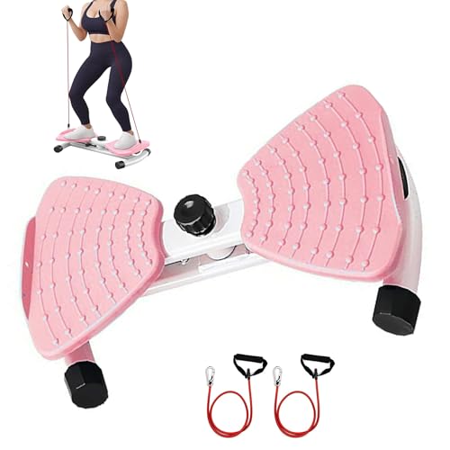 Waist Twister, Ab Machine with Resistance Bands,330 lbs Weight Capacity, Abs Workout for Slim Waist and Core Ab Exercise, Noiseless Home Gym Exercise Equipment for Women Men