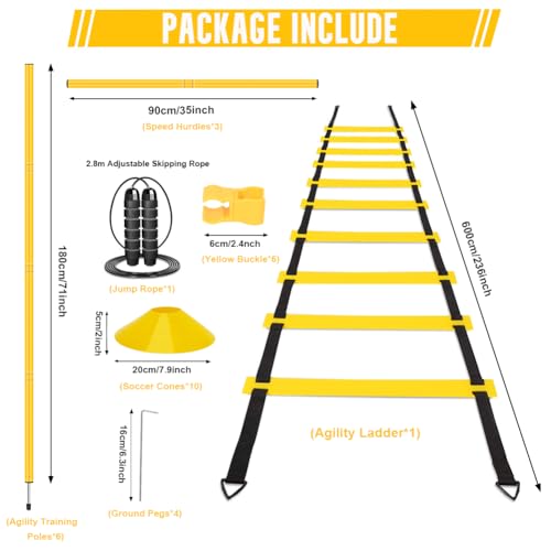 Agility Training Set Multi-Function Soccer Training Equipment for Athletes