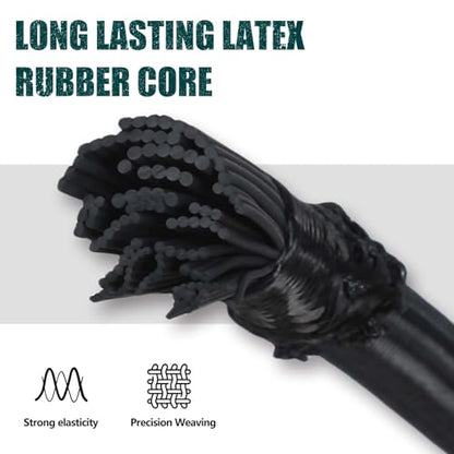 Strong and Durable Bungee Cord - 3/8" x 100ft Elastic Cord, Kayak Stretch String Rope, Bungee Shock Cords for Repairing Tent Poles, DIY, Tie Downs, Black - size: 3/8" x 100ft