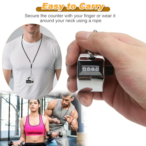 2 Pcs Clicker Counter, Hand Tally Counter with Large Display