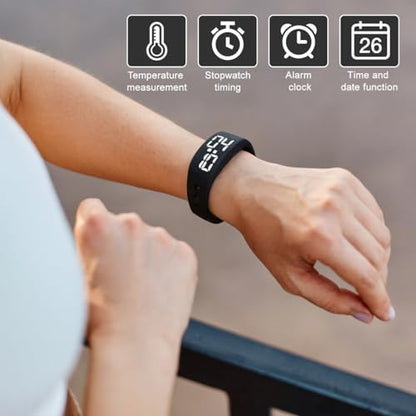 Vibrating Alarm Wristband for Heavy Sleepers Silent Vibration Clock
