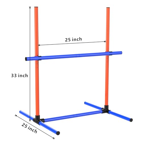 Dog Agility Equipment Set with Jumping Hoop for Agility Training - size: 6-Sets