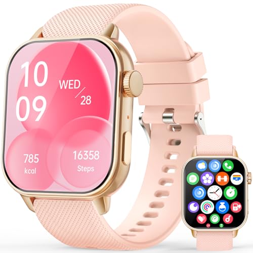 Smart Watch for Women with Bluetooth Call, 1.85" AMOLED HD Fitness Watch