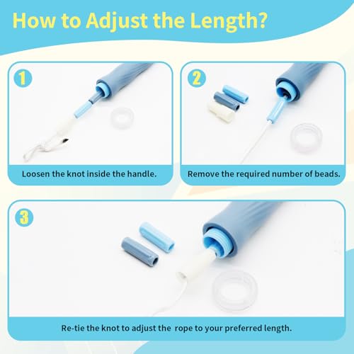 8 Pack Beaded Jump Rope for Kids