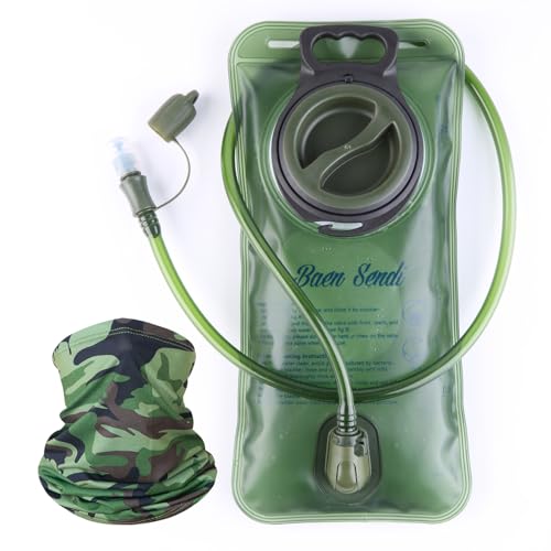 2 Pack Hydration Bladder 2 Liter/70 oz - 1.5L 2.5L 3L Water Bladder - BPA Free Hydration Pack Replacement - BPA Free Hydration Pack Replacement - color: 1- Pack(one Army green), size: 2 Liter
