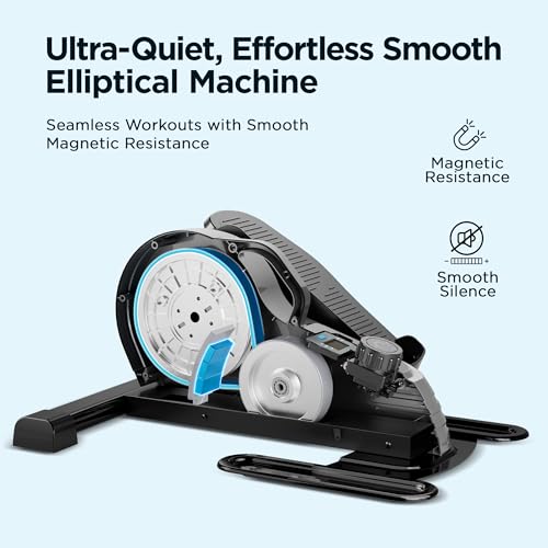 JLL Mini Smart Megnetic Elliptical Machine with SunnyFit App for Home