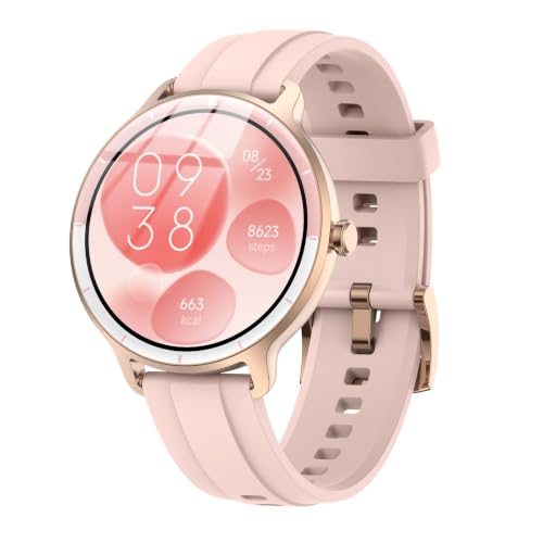 Smart Watch for Men Women(Answer/Make Calls), Smartwatch Built-in AI Voice, 1.27" HD Fitness Tracker with Heart Rate/Sleep/Step/SpO2 Monitor, 100+ Sports Modes, IP68 Waterproof Watch for Android iOS - color: Pretty Pink