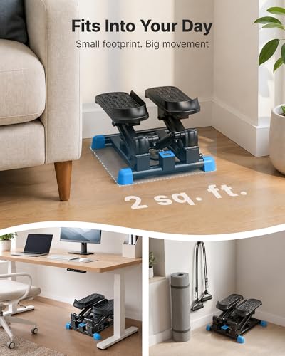 MERACH New 3-in-1 Mini Stepper with Large Stride & Shock Pad Design