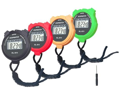 Stopwatches, BESTWYA Stop Watches for Sports (C, Pack of 4) - color: C , Pack of 4