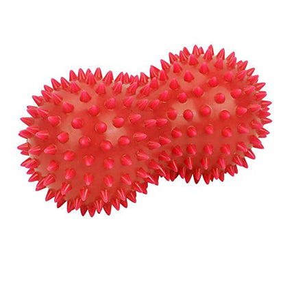 ZJchao Peanut Spiky Massage Ball, Foot Massage Ball Roller, Massaging Hand Foot Massager Roller Ball Tension Muscle Relax, Spiky Peanut Massager for Plantar Fasciitis - color: 2#