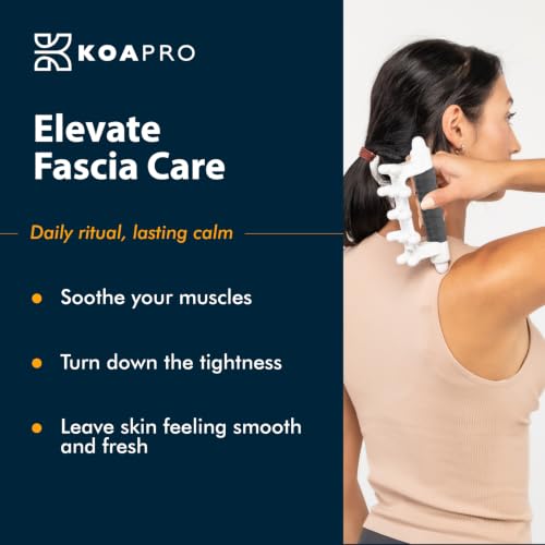 KOA KOAPRO Fascia Massage Tool Cellulite, Trigger Point Massage Tool - All-in-One Full Body Massage, Facia Blaster, Head Massager, Shoulder Massager, Deep Tissue Muscle Massagers - style: Original Gray