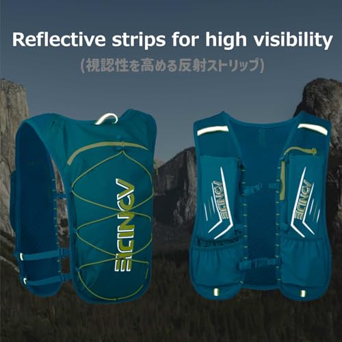 Azarxis Running Water Bottles Flask BPA Free Leakproof Hydration Vest Packs Waist Belt Replacement for Triathlon Marathon Hiking Cycling Climbing Runner - color: #6 Gray (5L) - with 2 Soft Flasks (500ml)