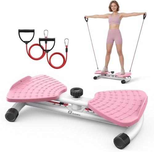 Waist Twister Machine Exercise, 326 lbs Ab Twister Board for Exercise, Home Gym, Balance Training & Fat Burning, Noiseless Workout Equipment for Women & Men - Twist Exercise Machine - color: Light Pink