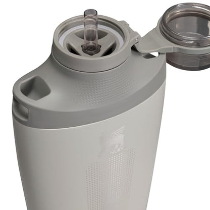 Stanley Cross Bottle 23 oz | Travel Water Bottle with Jacquard Strap | Leakproof Tritan Lid with Removable Straw | Insulated Stainless Steel | BPA-Free | Ash - color: Ash, size: 23 Ounces