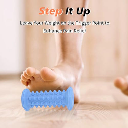 Blue Foot Massager Roller for Plantar Fasciitis, Arch Heel Pain Relief - color: 1-piece Blue