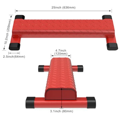Kipika Versatile Calf Raise Bar, Heavy Duty Steel Standing Calf-raise Stand - color: D: (4.7" Wide Tube)- Red