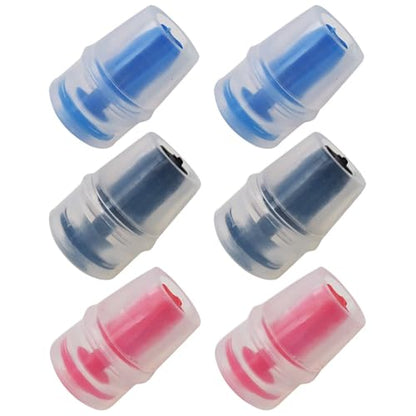 Homesweet 6Pcs Hydration Pack Bite Valve Sheath Safe Nozzle Mouthpiece Replacement Bite Valve Sheath Compatible for Water Bladder Reservoirs Hydration Fit Reservoirs of Varying Capacities, Color