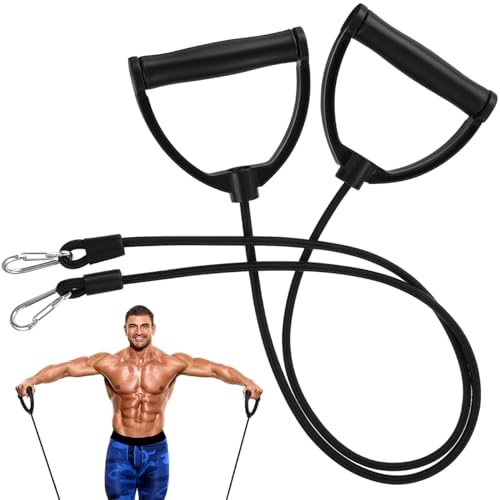 BESPORTBLE Resistance Bands with Clips: 1 Pair Stepping Machine Assistance Bands, Exercise Cords for Weightlifting Strength Training Muscle Toning