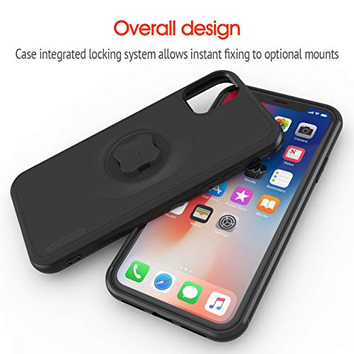 Shockproof Case with Quick Mount Adapter for iPhone 12 Mini(5.4") - Quick Attach Your Cellphone to Any Sincetop Bike Mount/Car Phone Holder/Armband/Belt Clip Black - size: For iPhone 12Mini(5.4")