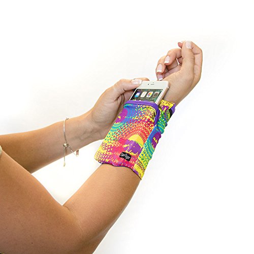 Sprigs Banjees 2 Pocket Wrist Wallet - color: Spin Art