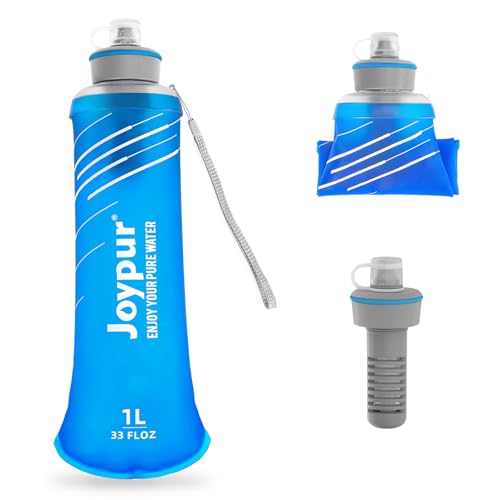 Collapsible Water Filter Bottle with 0.01 Micron Filtration - color: Blue, size: 32 Ounces