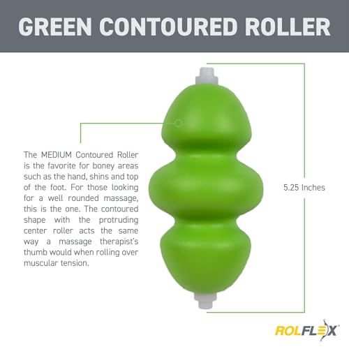Rolflex Recovery Roller 2 Pack, Upgrade for Rolflex, Different Densities for a Cusomized Feel. Trigger Point Release, Mimic a Thumb.