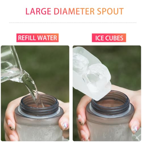 WRELS Soft Flasks Soft Running Water Flask Collapsible Soft Water Bottles Small BPA-Free for Sports Hiking Hydration Pack 500 ml/17oz，300 ml/10oz（500ml,blue） - color: Blue