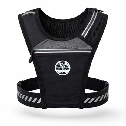 mens Six Peaks Lightweight Running Vest - color: Black
