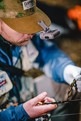 Claymore Capon 120H (Tan) - LED Rechargeable Clip-On Cap Headlamp, Lightweight Hat Light for Camping, Running, Hiking, Emergency & Industrial Use, Waterproof, USB-C, Up to 45 Hours of Battery Life. - color: 120H (Tan)
