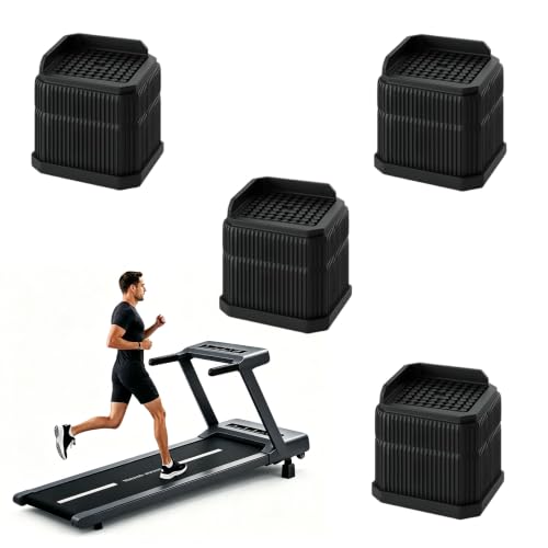 4-Piece Treadmill Incline Riser Blocks, Stackablewalking pad Incline Blocks, Featuring Upgraded Non-Slip Rubber Pads, Height-Adjustable, Suitable for Home and Gym Use. - size: 3"