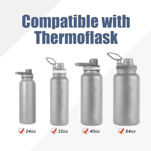 NQEUEPN 12pcs Water Bottle Gasket Replacement, Silicone Sealing Ring Gaskets Silicone Gasket Replacement for Thermoflask 24/32/40/64oz Water Bottle Lids, Chug Lid, Chug Spout, Vent Hole
