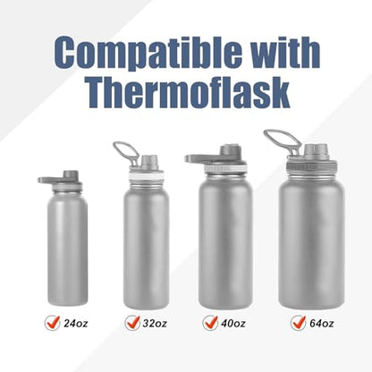 NQEUEPN 12pcs Water Bottle Gasket Replacement, Silicone Sealing Ring Gaskets Silicone Gasket Replacement for Thermoflask 24/32/40/64oz Water Bottle Lids, Chug Lid, Chug Spout, Vent Hole