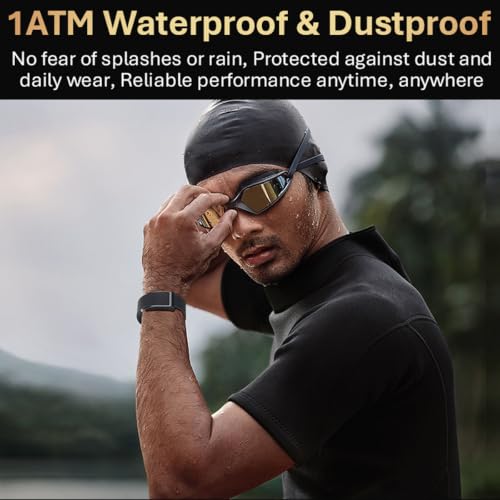 Yihou Screenless Fitness Tracker GPS Smart Bracelet Heart Rate Sleep Monitor Health Tracker Fall Detection SOS Call Pedometer Step Counter AI-Powered Activity Tracker Waterproof Nylon Wrist Band - color: Black