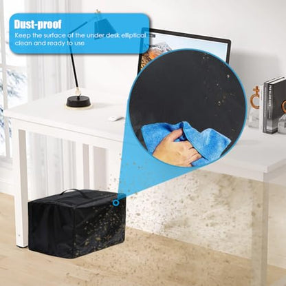 Under Desk Elliptical Machine Cover Sitting Under Desk Elliptical Exerciser Cover Under Desk Exerciser Elliptical Trainer Protective Cover for Home Office Gym - size: 19"Lx16"Wx11"H