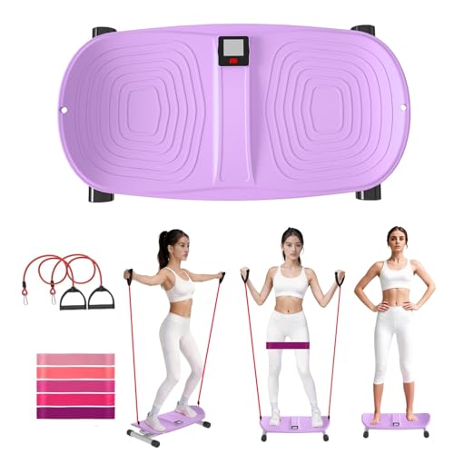 Waist Twister Machine for Exercise - color: purple with digital screen