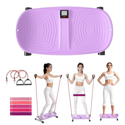 Waist Twister Machine for Exercise - color: purple with digital screen