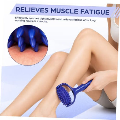 Handheld Massage Stick Roller for Muscles Lightweight Abs PVC Material Back and Neck Massager Tool Designed to Reduce Tension for Sedentary Individuals and Yoga Enthusiasts